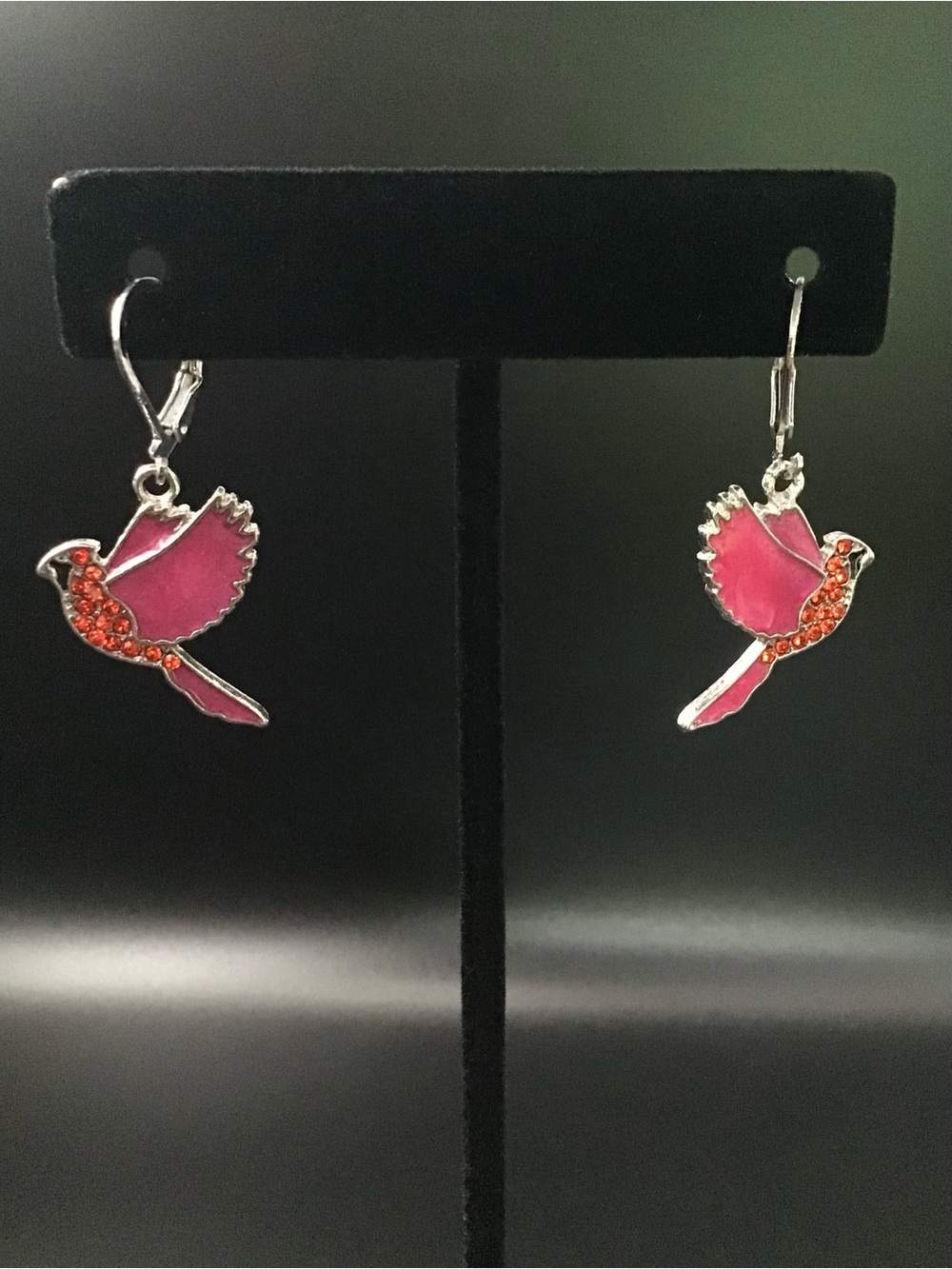 Red Bird Earrings